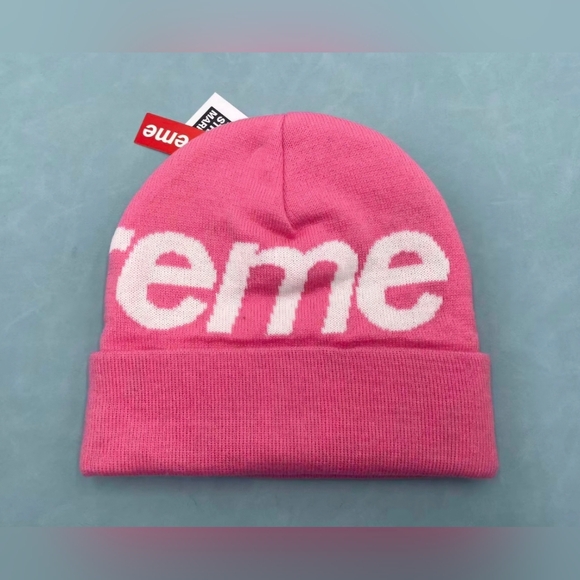 Pink 💘 Supreme UNISEX Beanie Skully Winter hat cap 🔥 - Picture 2 of 6